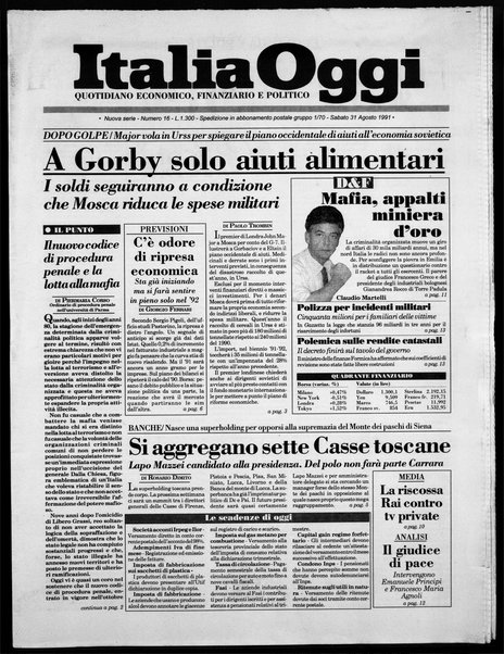 Italia oggi : quotidiano di economia finanza e politica